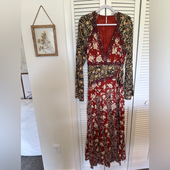 NWOT Free People Tilda Wrap Dress 🍂 - Picture 3 of 10